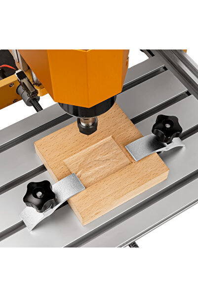 Choice 2PCS Aluminum Alloy T-Track Hold-Down Clamps T-Slot Kit for Woodworking and Metalworking Compatib...