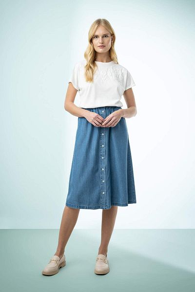 DeFacto Crew Neck Puff Printed Short Sleeve T-Shirt Z8243Az23Sm