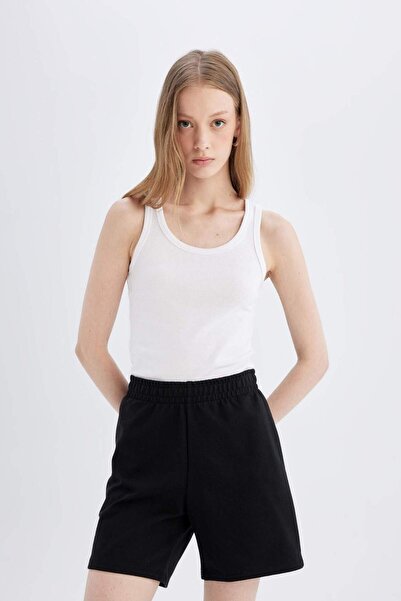 DeFacto Regular Fit I?nce Sweatshirt Kumaşı Bermuda U4570az23sm