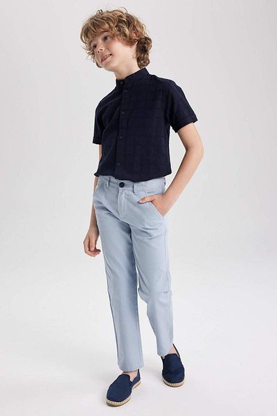 DeFacto Boys' Short Sleeve Shirt Pants 2 Piece Set A0016A823Sp