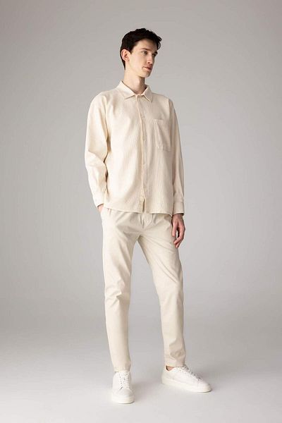 DeFacto Pantaloni chino de vară Jogger, talie cu șireturi, picioare drepte cu buzunare Z9933AZ23SP