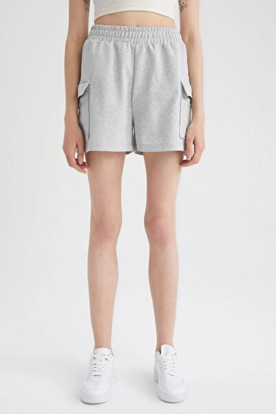 DeFacto Regular Fit Cargo zsebes rövidnadrág Y0102AZ23SM