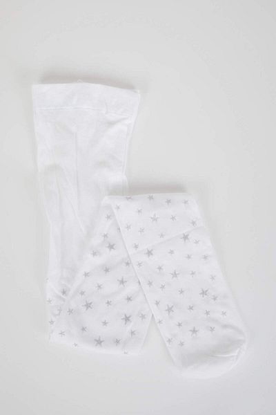DeFacto Girl's Star Patterned Pantyhose School Socks Z8767A6Ns