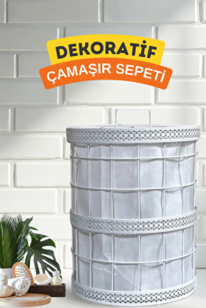 metalshop Çamaşır Sepeti Düzenleyici Çok Amaçlı Sepet