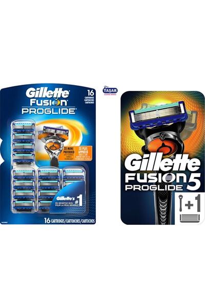 Gillette Fusion Proglıde 16'lı Yedek Yeni+ Proglide 1up Set