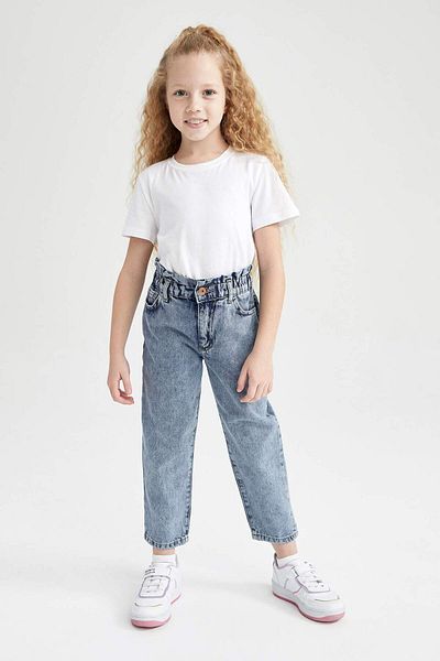 DeFacto Pantaloni slouchy din denim pentru fete Z2944A623SM
