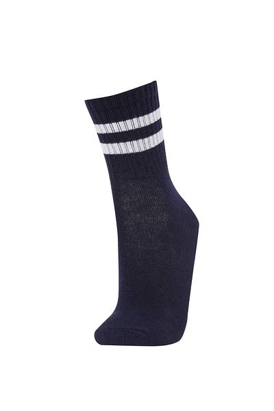 DeFacto Girls' 5-Piece Cotton Fun Socks Y5031A6Ns