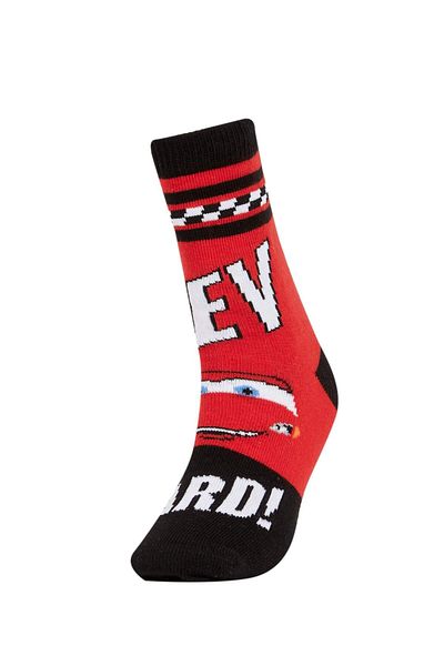 DeFacto Boy's Cars Cotton 2-Piece Long Socks V6657A6Ns
