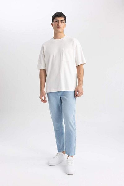 DeFacto Oversize Fit Crew Neck Basic T-Shirt T3661Az21Sm