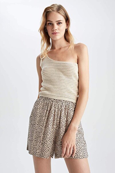 DeFacto Slim Fit pletené tílko na jedno rameno Z0143az22sm