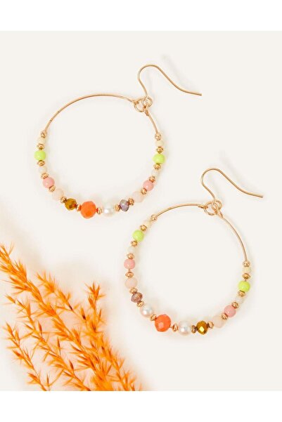 Accessorize Boncuklu Asma Halka Küpe