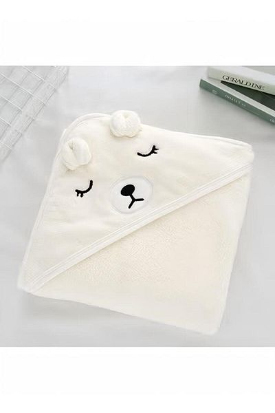 Generic Baby Bath Towels Newborn Hooded Baby Towel Ultra Absorbent and Soft Cotton Hooded Washcloth