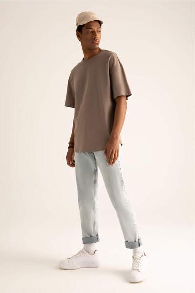 DeFacto Μπλουζάκι με κοντό μανίκι Coool Comfort Fit Crew Neck Basic W7659AZ22SP