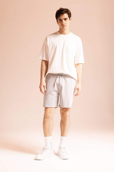 DeFacto Coool Slim Fit Fleto Reversible Shorts with Pockets X5215az22sm