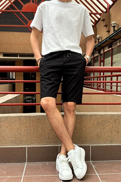 inpool Bel lastikli-bağcıklı,Regular Fit, Yazlık, Old Money Culture, Keten (linen), Dokuma şort