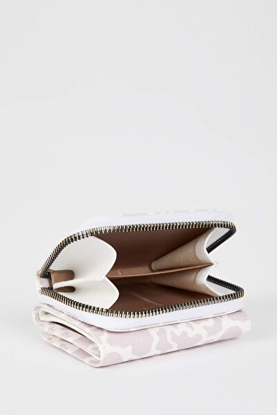 DeFacto Women's Patterned Faux Leather Wallet X0593Azns