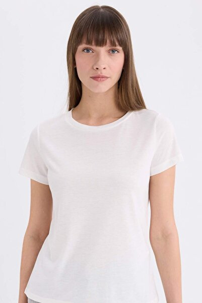 DeFacto Μπλουζάκι με κοντό μανίκι Relax Fit Crew Neck W7299AZ22SM