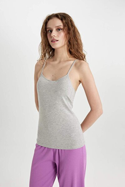 DeFacto Fall In Love Regular Fit Göğüs Kaplı Pamuklu Atlet N6090AZ21SP