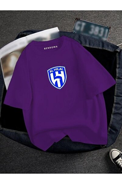 DM DOLCE MORE تيشيرت للجنسين بطبعة الهلال مقاس كبير