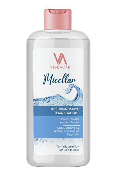 VIBEACAR ماء تنظيف الوجه، ميسيلار، غير مهيج للعين، للبشرة الحساسة والعادية، 4...