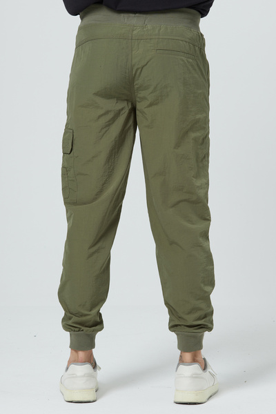 EXPIER Чоловічі штани з кишенями з боків, еластичним поясом, еластичними манжетами, вільним кроєм, з еластичними манжетами