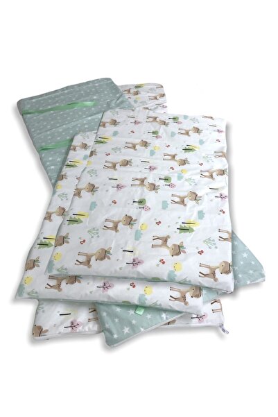 Bebek Özel Baby Child Crib Edge Protection 60x120 Crib (4 Pieces) Karaca Gree...