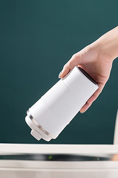 Weather Forecast 304 L Lockable Steel Mat White 510 ml Coffee Thermos Mug cin405by