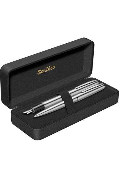 Scrikss WizDesign 78M DOLMAKALEM + TÜKENMEZKALEM İKİLİ SET (ÖMÜR BOYU GARANTİLİ-LÜKS KUTULU-İSME ÖZEL)