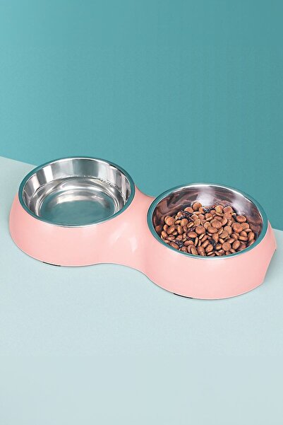 Weather Forecast Paslanmaz Çelik 700 ml Pembe Kaymaz Taban Kedi Köpek Mama Ve...