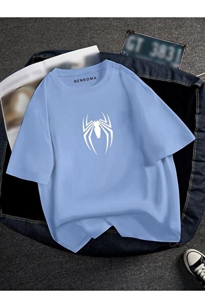 DM DOLCE MORE تي شيرت مطبوع عليه عنكبوت كبير الحجم للجنسين