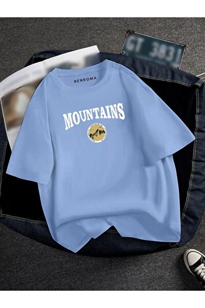 DM DOLCE MORE OVERSIZE MOUNTAINS ΕΚΤΥΠΩΜΕΝΟ UNISEX T-SHIRT ΕΚΤΥΠΩΜΕΝΟ