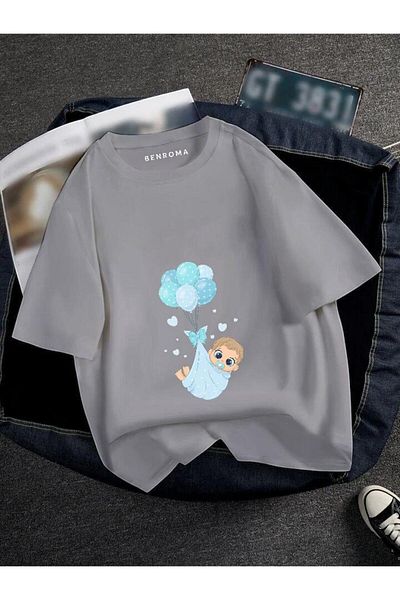BENROMA Pregnant Printed T-Shirt