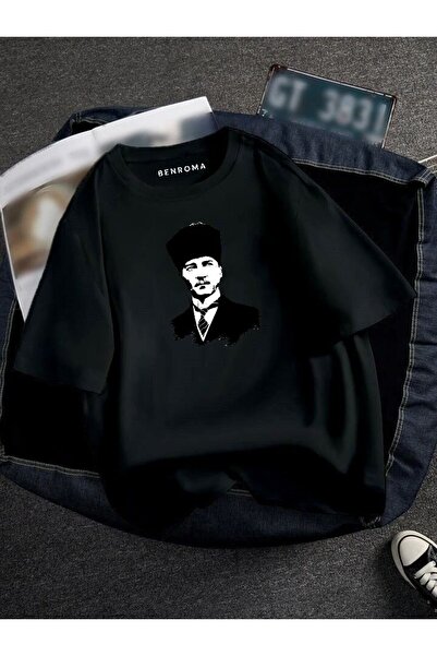 DM DOLCE MORE تي شيرت أتاتورك مطبوع كبير الحجم للجنسين