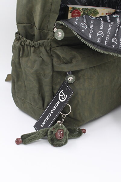 bakacstore luxury Crinkle Fabric - High School Junior High School Backpack, Bergamo with Keychain Gift