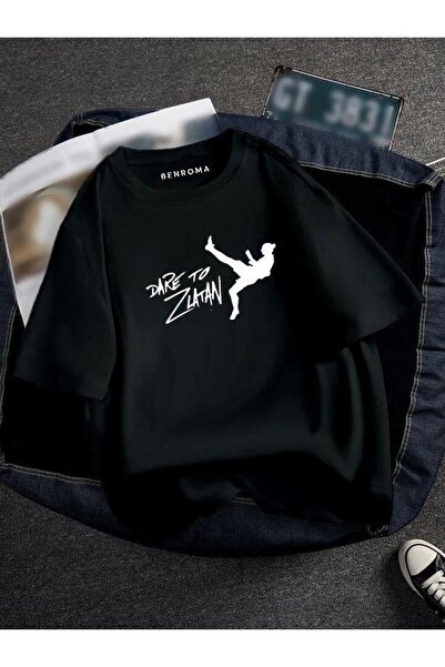 DM DOLCE MORE TRICOU UNISEX CU IMPRIMEU JUCĂTOR DE FOTBAL OVERSIZE CU IMPRIMEU