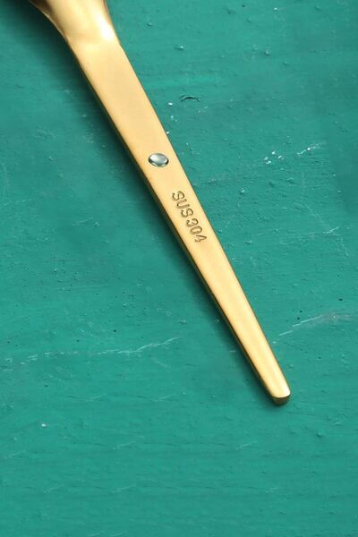 Chavin 304 Steel 6 Pieces Gold Luxury Modern Tea Spoon Coffee Cup Spoon Cin581Sr-6