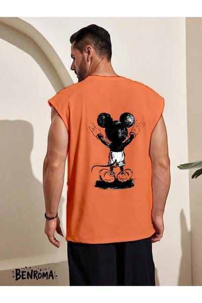 DM DOLCE MORE تي شيرت بدون أكمام مطبوع عليه شخصيات كرتونية