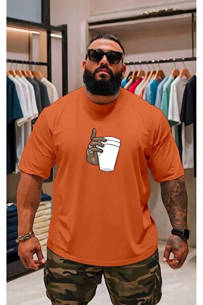 DM DOLCE MORE تي شيرت مطبوع مقاس كبير للجنسين