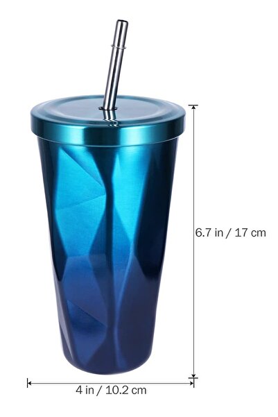 Weather Forecast 4 Adet Çelik Kamışlı 500 ml Soğuk Sıcak içececek Termosu Matara cin342mv-4