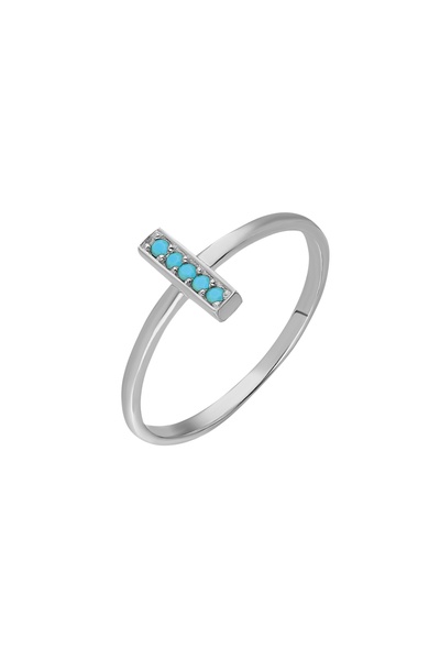 Chavin Gümüş Taşlı Kadın Yüzük Mini Eklem Yüzüğü ed76by