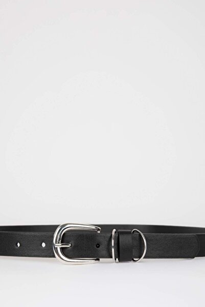 DeFacto Dámský pásek z umělé kůže s obdélníkovou přezkou N7953AZNS