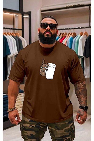 DM DOLCE MORE تي شيرت مطبوع مقاس كبير للجنسين