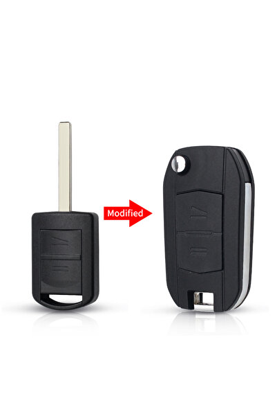 Choice HU100 KEYYOU 2 Buttons Modified Flip Car Key Shell For Vauxhall Opel C...
