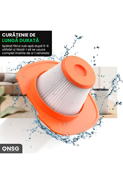 Baseus Filtru HEPA pentru Aspirator Portabil Baseus AP02, Reutilizabil, Praf, Murdarie, Alergeni, Lavabil