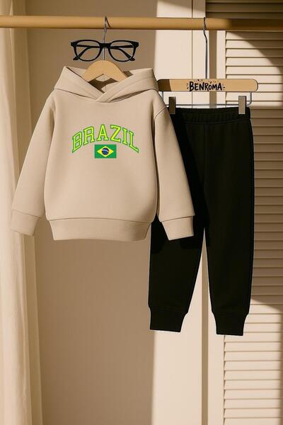 DM DOLCE MORE БРАЗИЛСКИ ПРИНТ 3-ЧАСТЕН ДЕТСКИ СПОРТЕН КОМПЛЕКТ