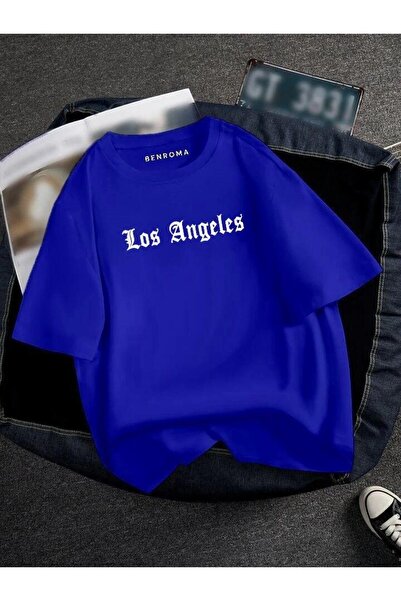 DM DOLCE MORE تي شيرت مطبوع كبير الحجم للجنسين من لوس أنجلوس