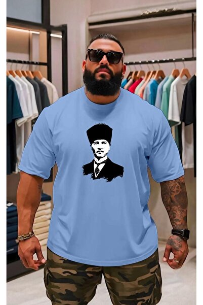 DM DOLCE MORE تي شيرت أتاتورك مطبوع كبير الحجم للجنسين