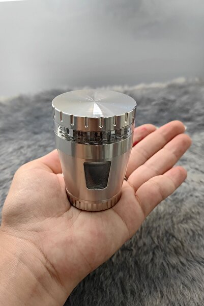 Falconetti 50 mm. Silver Pencereli Tütün Baharat Herbal Öğütücüsü Parçalayıcı rc82slv
