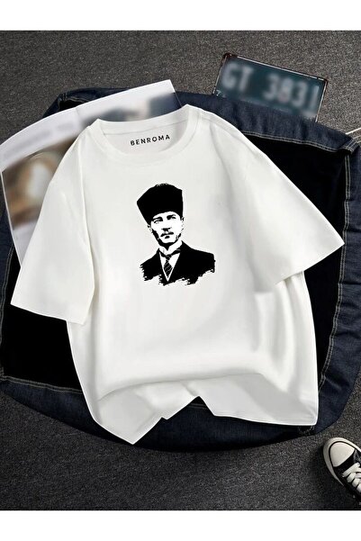 DM DOLCE MORE TRICOU UNISEX OVERSIZE CU IMPRIMEU ATATURK