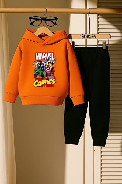 DM DOLCE MORE طقم رياضي للأطفال بطبعة مارفل 3 خيوط